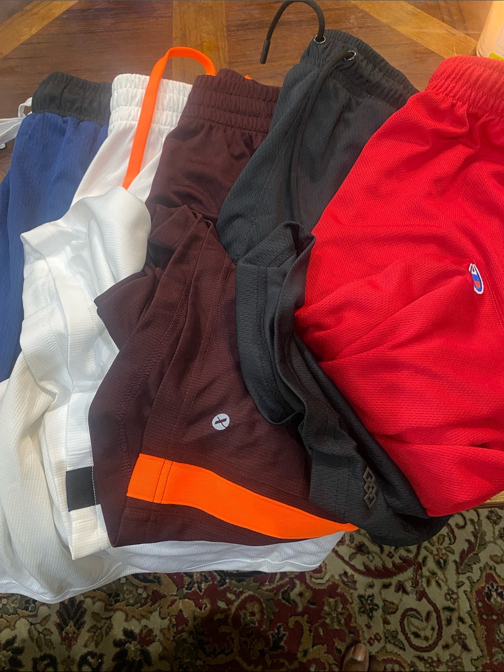 5 pair of Basketball Shorts various brands. All size Large